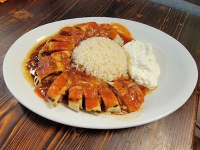 Mediterranean dish at Emily's Bar and Grill